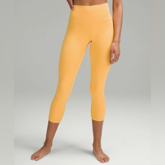 lululemon Align HR Crop 23” Inseam Leggings, Color Mango Dream, Size 12 - Picture 2 of 11